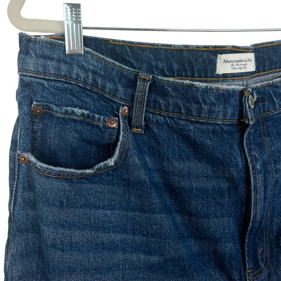 Abercrombie & Fitch 90s Straight Ultra High Rise Jeans 16/33 - Picture 3 of 6